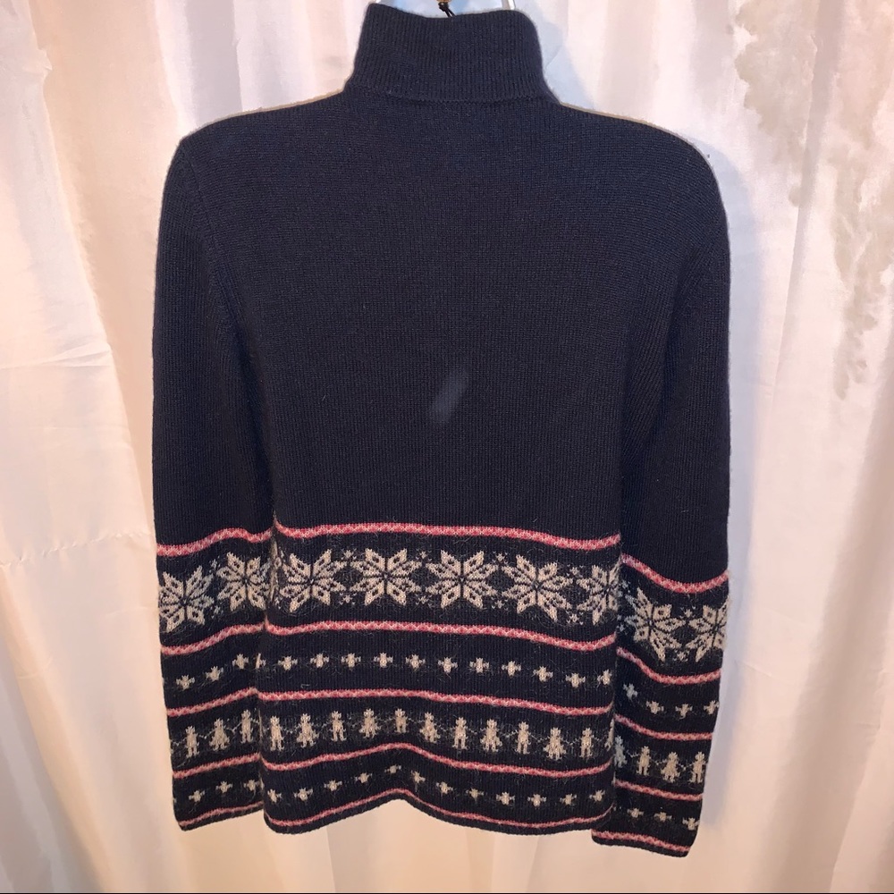 CHANEL size 38 wool cashmere mohair CARDIGAN snowflake and Coco theme - Picture 8 of 13